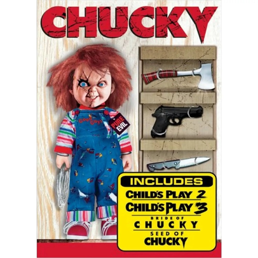 🎥 3 for $10 🍿 Chucky:The Killer Collection DVD 4 Movies Included